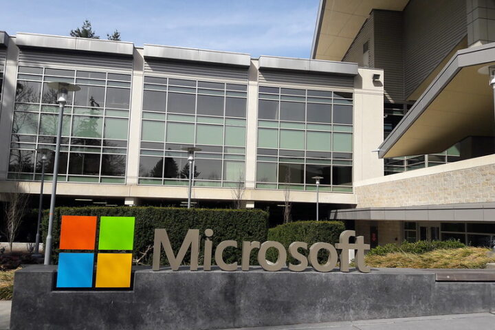 Representative image. Microsoft sign, the Mothership, Building 92, Redmond, Washington, USA. Photo Source: Wonderlane (CC BY 2.0).