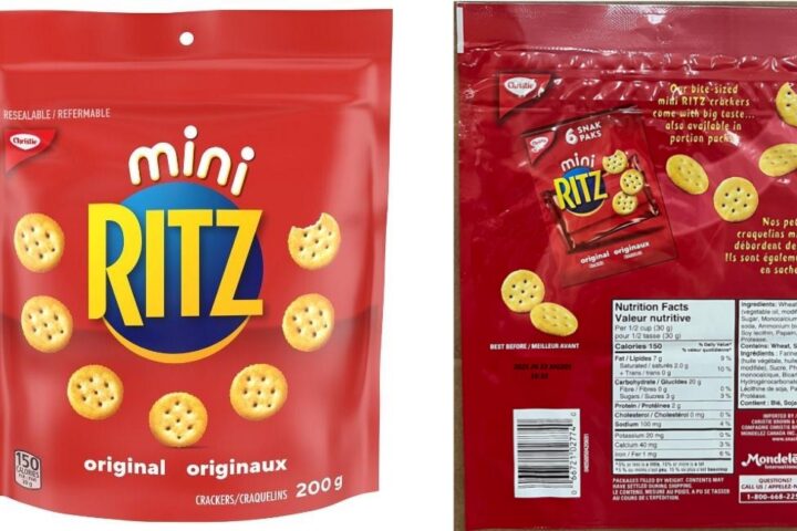 A package of Mini Ritz Crackers. Photo Source - Government of Canada