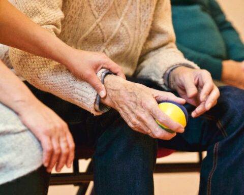 Person Holding a Stress Ball.