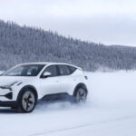 Representative Image: Polestar 3 an electric SUV driving in a snowy landscape. Photo Source: Polestar Press.