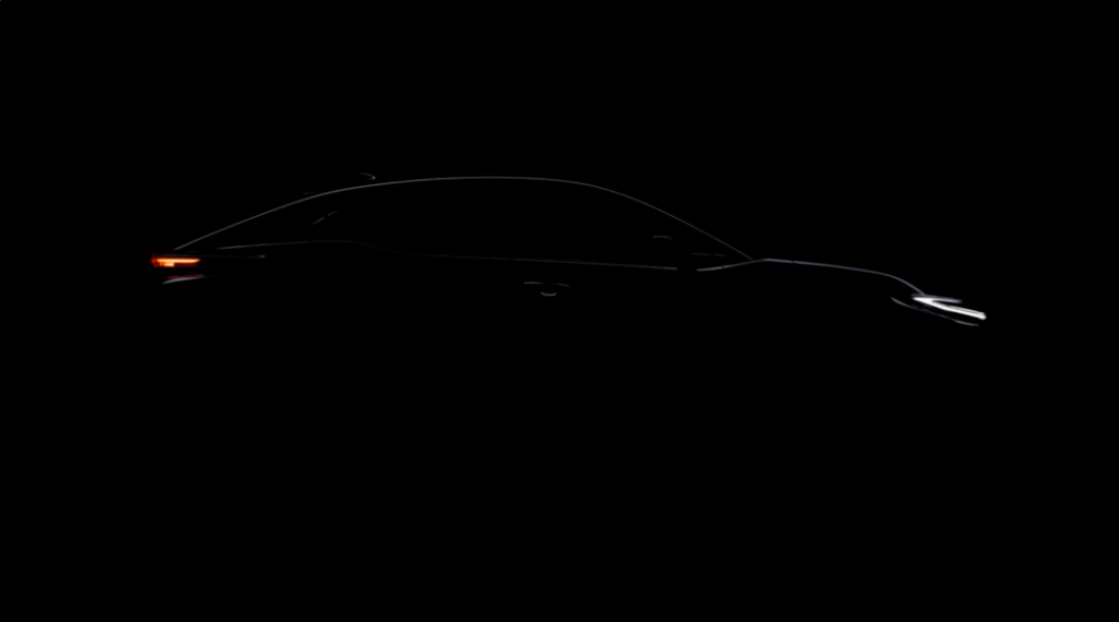 The silhouette of a car in a dark setting. Photo Source - Toyota Europe Newsroom