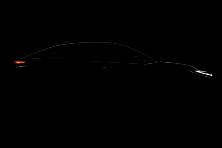 The silhouette of a car in a dark setting. Photo Source - Toyota Europe Newsroom