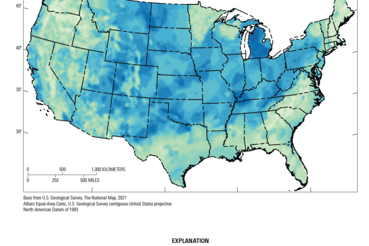 Map showing prospectivity of geologic hydrogen in the conterminous United States, Photo Source:Usgs.gov