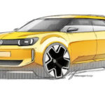 Representative image. Yellow Volkswagen concept car sketch. Photo Source: Volkswagen's.