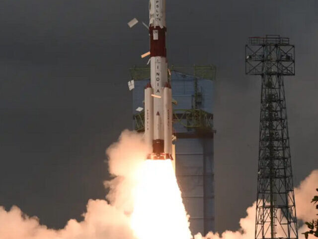 Launch of PSLV - C54 from Satish Dhawan Space Centre.