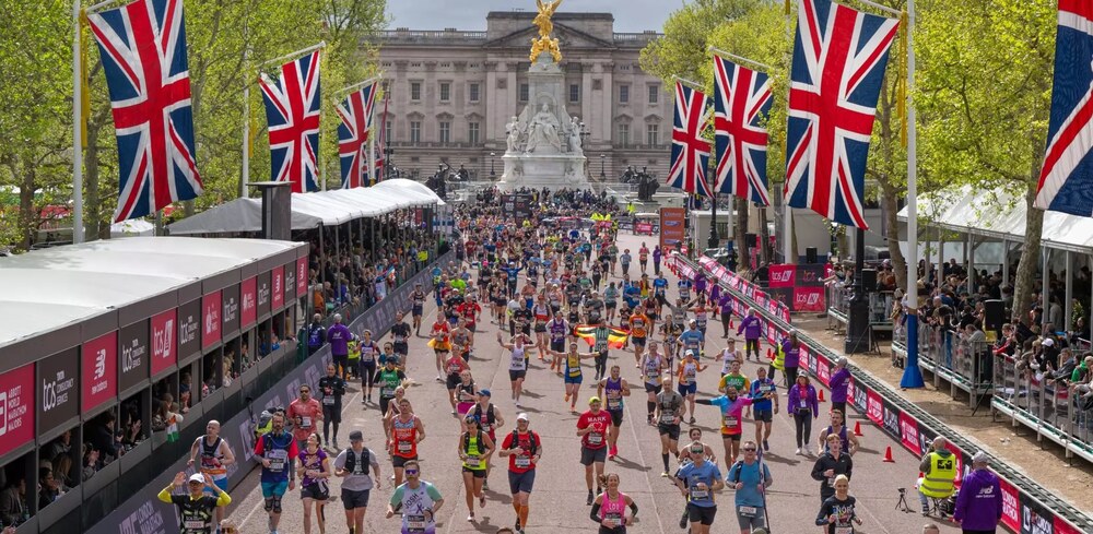 World’s most popular marathon on track for more than 56,000 finishers on Sunday 27 April. Photo Source: TCS Londan Marathan