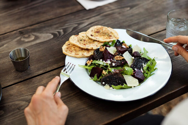 Representative image. Beets, cheese, crackers, outdoor dining. Photo Source: Rawpixel.com (CC0 1.0).