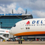 Delta Airlines aircraft parked at Brisbane International Airport. Photo Source - Brisbane Airport