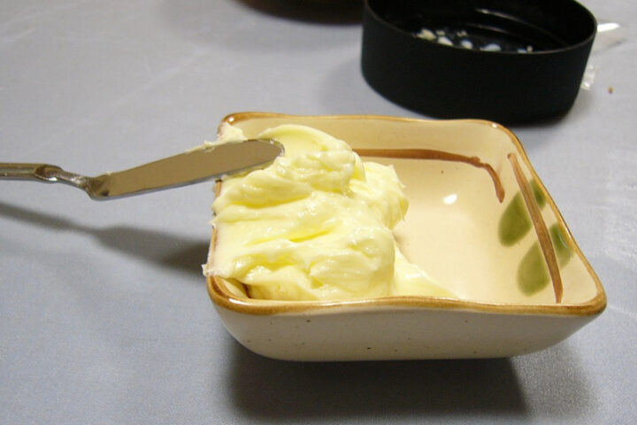 Representative image. Fresh butter in square dish. Photo Source: Searobin (CC BY-SA 3.0).