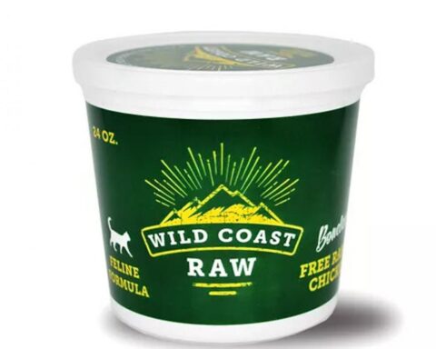 Representative Image: A 24-ounce container of Wild Coast Raw pet food. Photo Source: FDA U.S. Food & Drug administration.