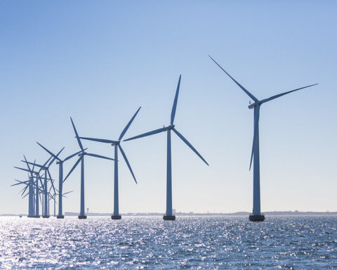 Representative Image. An array of offshore wind turbines standing tall in the ocean. Photo Source - European Wind Energy Association (CC BY-NC-ND 2.0)