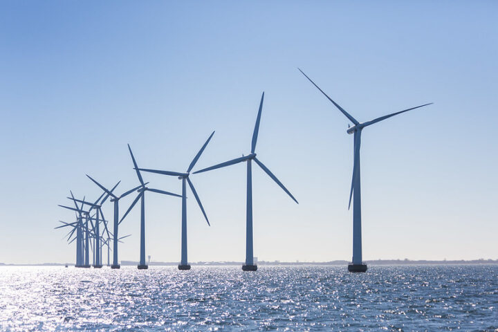 Representative Image. An array of offshore wind turbines standing tall in the ocean. Photo Source - European Wind Energy Association (CC BY-NC-ND 2.0)