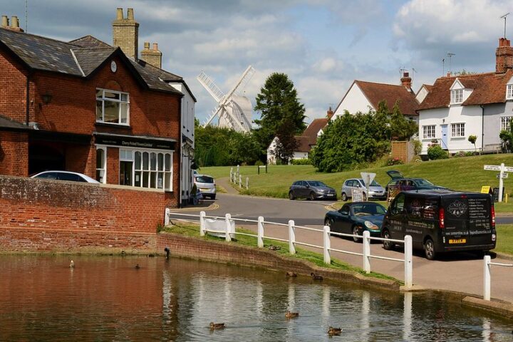 Representative Image. Finchingfield Windmill & Village Pond, Essex. Photo Source: Barry Marsh (PDM 1.0)