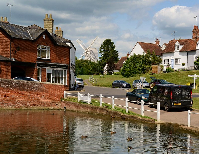 Representative Image. Finchingfield Windmill & Village Pond, Essex. Photo Source: Barry Marsh (PDM 1.0)