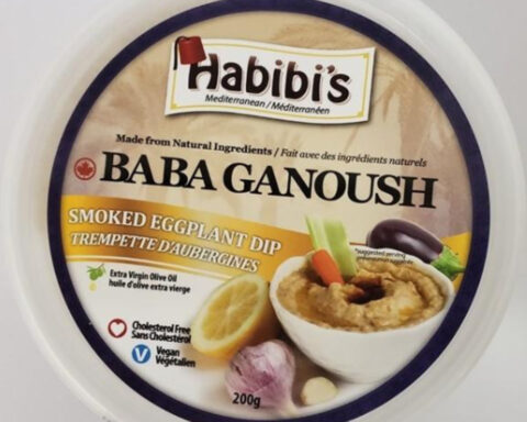 A container of Habibi’s Baba Ganoush, a smoked eggplant dip. Photo Source: Government of Canada