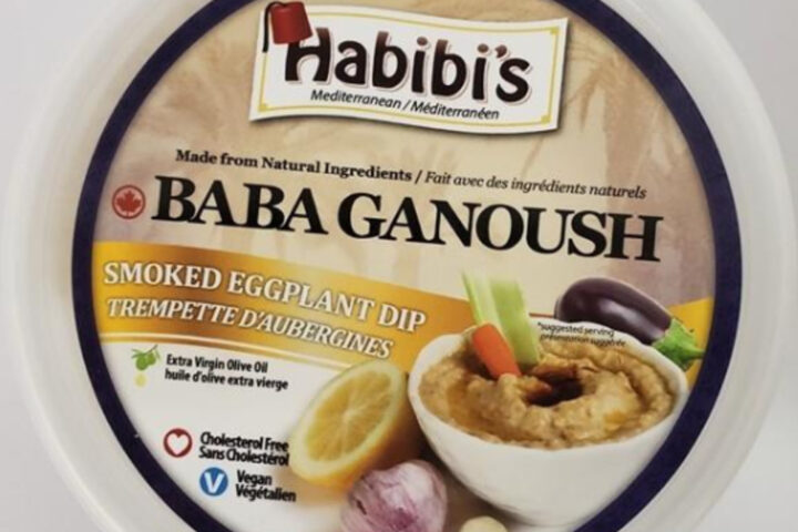 A container of Habibi’s Baba Ganoush, a smoked eggplant dip. Photo Source: Government of Canada