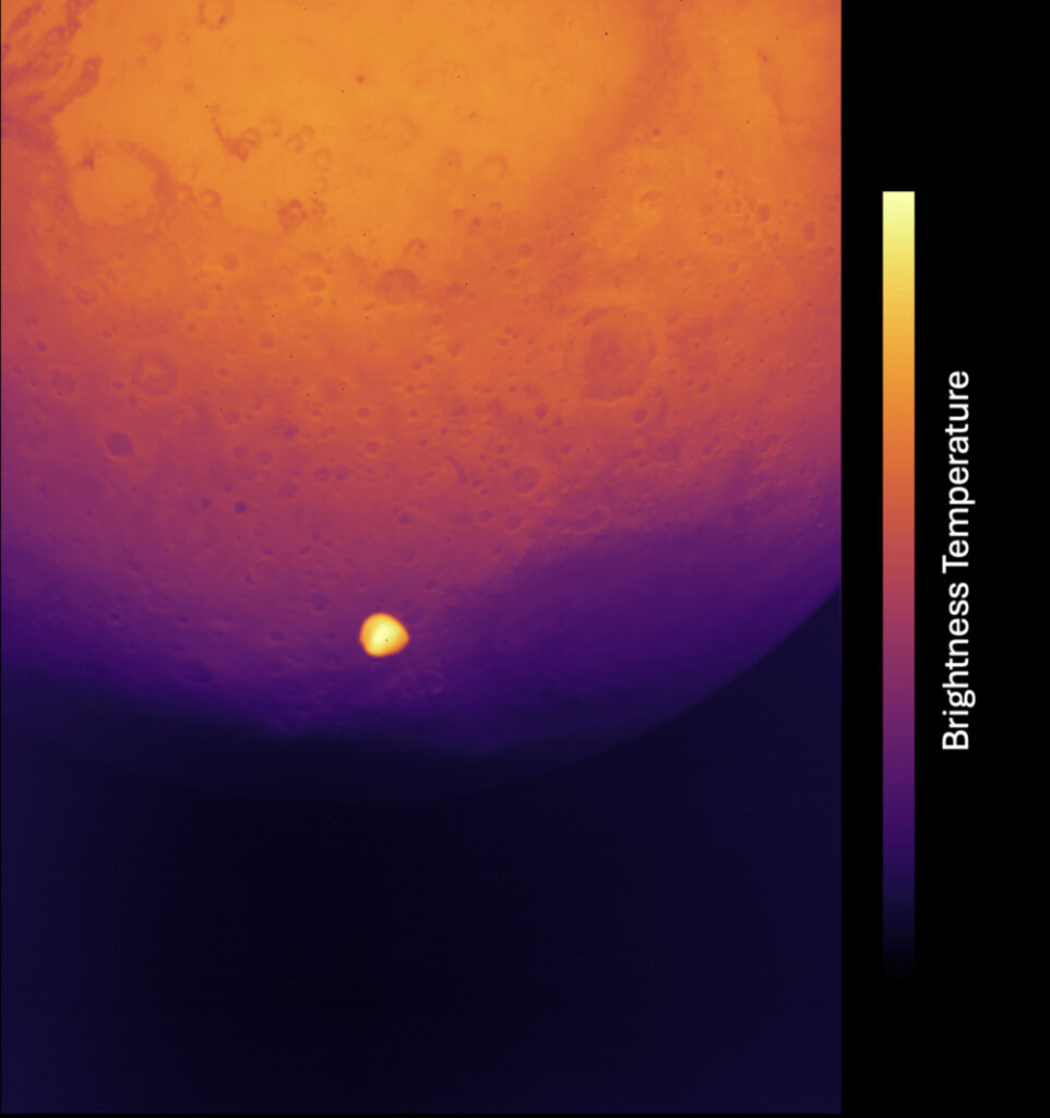 Mars and Deimos viewed by Hera's TIRI. Photo Source: ESA