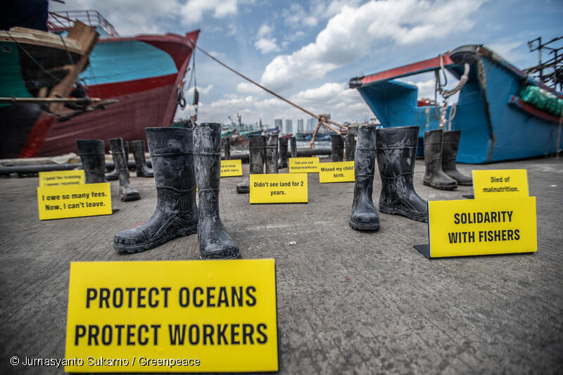 Boots to boost justice, Photo Source: Greenpeace