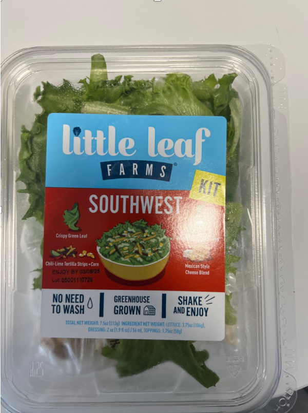 A packaged salad kit from Little Leaf Farms. Photo Source - U.S Food and Drug.