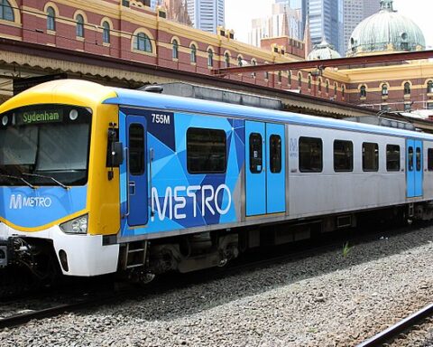 Representative Image. Metro Trains Melbourne set 755M in full Metro Trains Melbourne livery. Photo Source: Zed Fitzhume (CC BY 2.0)