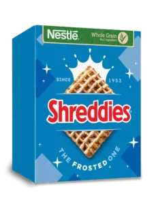 A box of Nestlé Shreddies cereal. Photo Source - Nestle