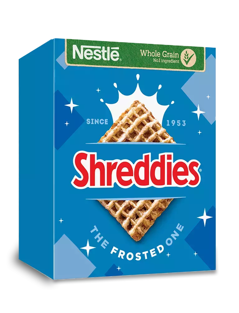 A box of Nestlé Shreddies cereal. Photo Source - Nestle