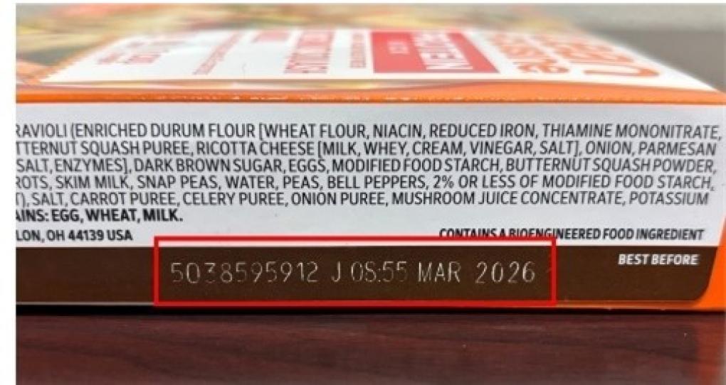 Side panel of a packaged food product. Photo Source - Nestle