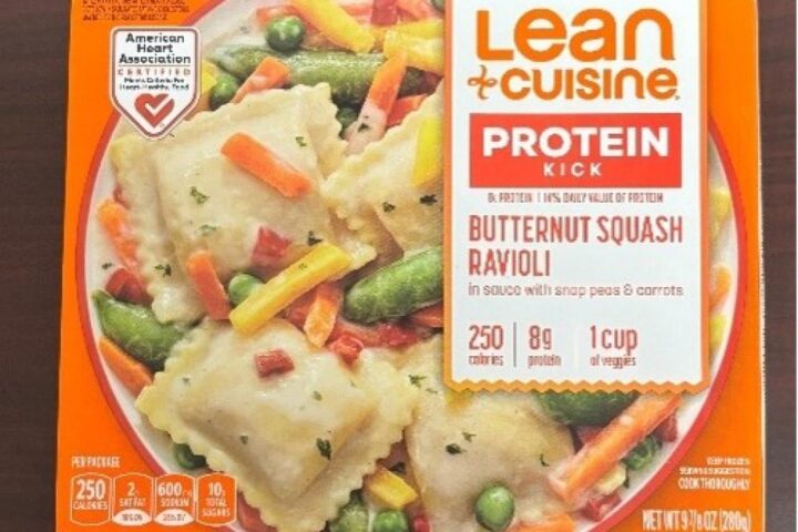 A box of Lean Cuisine Protein Kick Butternut Squash Ravioli. Photo Source - Nestle