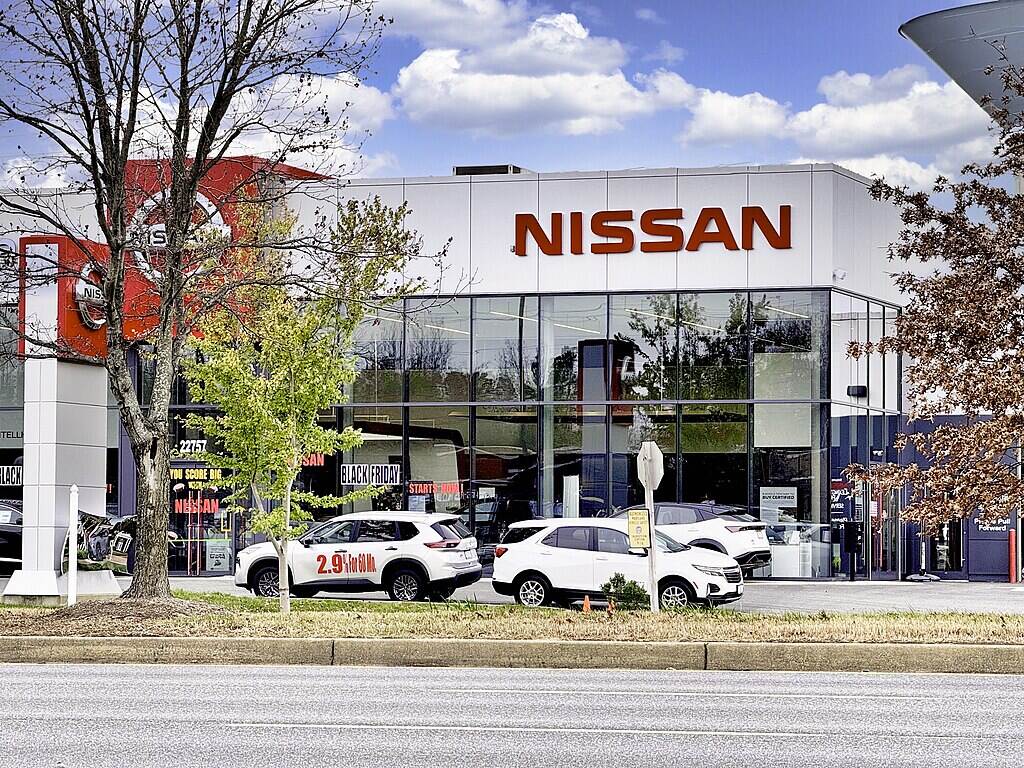 Representative Image. A Nissan car dealership in California, Maryland.