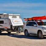 Representative Image. A Toyota Land Cruiser Prado with a Jayco Starcraft fold-down trailer, parked at one of the Bunda cliffs lookouts, on the Eyre Highway, Nullarbor Plain, South Australia. Photo Source: Bahnfrend (CC BY-SA 4.0)