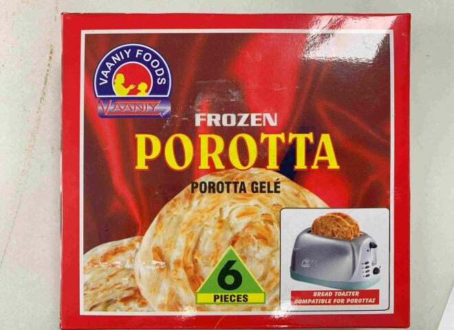 Representative Image. Vaaniy Foods brand Frozen Porotta recalled due to undeclared milk. (Government of Canada)