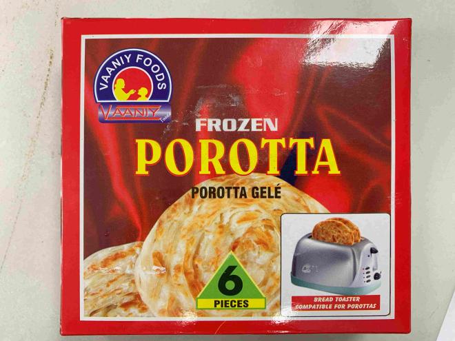 Representative Image. Vaaniy Foods brand Frozen Porotta recalled due to undeclared milk. (Government of Canada)